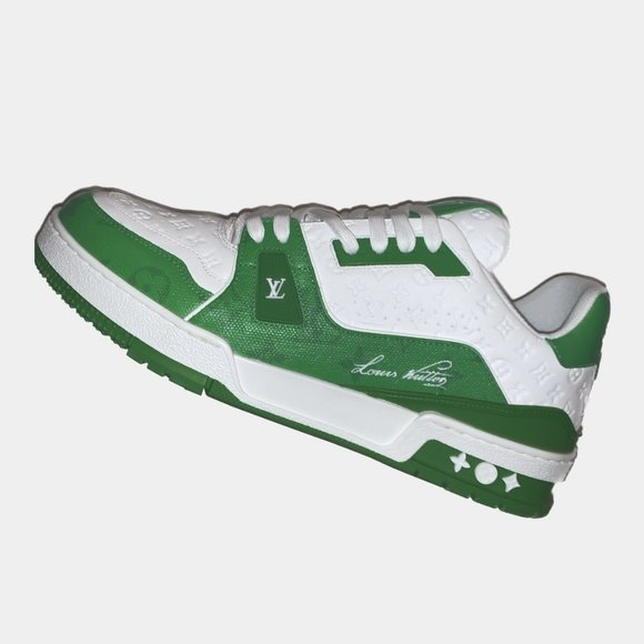 Mens Louis Vuitton LV Trainer Sneaker in Grey - Picture 2 of 5